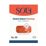 سلمون مدخن شرائح صغيرة