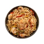 Egg noodles shrimp — Maxim Food