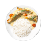 سلمون قطع مشوية