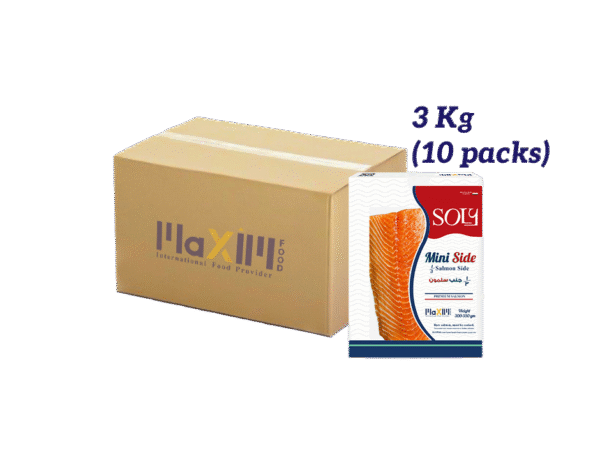 Fish Fillet Mini Soly Salmon Fillet Mini Side 3Kg (300gm x 10) - Maxim Food